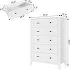 5 Drawer Dresser For Bedroom Tall Dresser Chest Of Drawers Wood Bedroom Dressers
