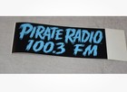 Vintage Pirate Radio Bumper Sticker 100 3 Fm Los Angeles