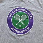 The Championships - Wimbledon Tennis Adult T-shirt Medium Gray Official X4b