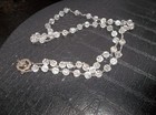 Vintage Sterling Silver Crystal Beads Rosary