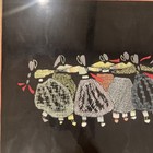Vintage Chinese Art Embroidered Framed  1960s Antique Asian Artwork