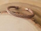 Pure Solid Copper Bracelet Mesh Arthritis Pain Therapy Healing Cuff