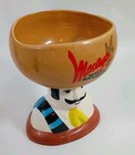 Vintage 1989 Macayo   s Restaurant Se  or Bob Ceramic Margarita Tiki Mug Salsa Bowl