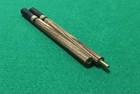 2pc Magicians Wand- Figured Zebrawood Shaft W gabon Ebony Tips brass Rings