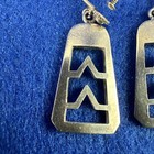 Norwegian 830 Silver Modernist Earrings - Jacob Tostrup Norway     