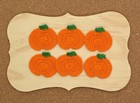 Crochet Pumpkin 2 Inch Applique Embellishment 6 Pcs Cardmaking Crafts