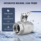 2 Pack 316 Stainless Steel Ball Valve  Npt Female Full Port Ball Valve Heavy