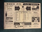 1955 Feb 12th Boston Bruins New York Rangers Game Program Boston Garden