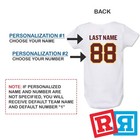 Personalized Washington Redskins Gerber Baby Onesie   Cotton Custom Bodysuit