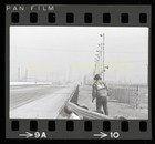 Looking Down California Drag Strip - Vintage Nhra Drag Race Negative