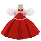 Flower Girls Bridesmaid Dress Baby Kids Party Lace Bow Wedding Dresses Princess