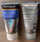  2-pack  Neutrogena Sport Face Oil-free Sunscreen Lotion Spf 70 2 5oz