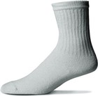 3-12 Pairs For Mens Gray Sports Athletic Work Crew Socks Cotton Size 9-11 10-13
