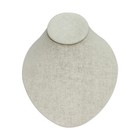 Holder Jewelry Flat Necklace Display Stand Soft Linen Beige Pendant Chain