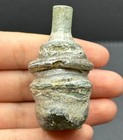 Unique Ancient Roman Glass Bottle  With Patina Circa 1st - 2nd Century Ad