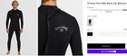     New      Billabong Men s 3 2 Mm Foil Gbs Black Zip Wetsuit - Small - Nwt    