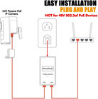 24volt Passive Poe Injector 24w Power Over Ethernet For 24v Poe Devices Compatib