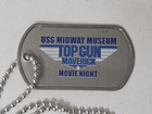 Promotional Dog Tag Val Kilmer Iceman Uss Midway Top Gun Maverick Movie Night