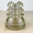Vtg Hemingray  43 Cable Top Insulator 1-51   Made In Usa Smoky Clear Split Top