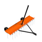 48 Inch Rust-proof Dethatcher Lawn Sweeper Rake With Comfortable Handle