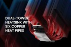 Frozn A620 Black - 6 1  Height Black Dual-tower Air Cpu Cooler  6    6mm Heatpi   