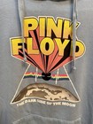 Pink Floyd Hoodie Xl Blue Retro Look Drawstring Hood Cotton Blend 2021