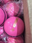 Qty 6 National Cricket League Leather Pink Cricket Balls 151gm New