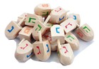 Lot 10 Pc Natural Wood Spinning Top Dreidel Hanukkah Sevivon Nes Gadol Haya Po 