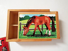 Melissa   Doug Wooden Jigsaw Puzzles In A Box Farm Animals 4 Sets Twelve Pc Each