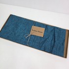 Solino Home Athena Table Runner Linen Tablecloth Chambray Teal New