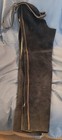 Dark Blue Suede Western Riding Chaps Preowned