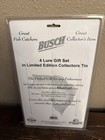 Vintage Busch Beer Fishing Lure Gift Set  4 Lures Rare New