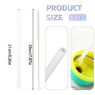 Replacement Straw For Owala Water Bottle 24 Oz 32 Oz  6pcs Reusable 6  White