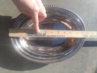Vintage Silver Plated Serving Bowl 11 X 9 Rope Edge