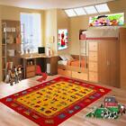 Kids Rugs Abc Fun Children Area Learning Rug Alphabet Train Non Skid Gel Backing
