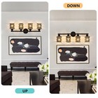 Modern Bathroom Vanity Lights 4 Light Brushed Bronze Metal Cage Wall Sconce L   