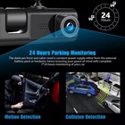3 Lens Car Dvr Dash Cam Video Recorder G-sensor 1080p Front rear inside Camera