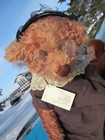 Vintage Mohair Teddy Bear Artist Angel Bears Doll Dress Black Boots Old Lady 27 