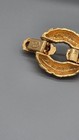 Vintage Kjl Kenneth Jay Lane Gold Tone Textured Link Bracelet Earrings Set
