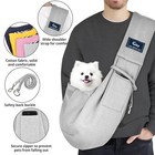 Dog And Cat Sling Carrier - Hands Free Reversible Pet Papoose Bag - Soft Pouc   
