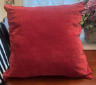 Lovely Luxury Red Velvet Throw Pillows 18  X 18  Set Of 2 - Smoke Free Home