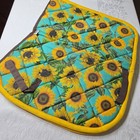 Padded Ponies Custom English Saddle Pad Full Horse Size Teal Turquoise Sunflower