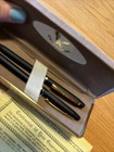 Vintage Centennial Ball Point Pen Mechanical Pencil Set Gold Tone Case Paraprint