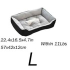 Cozy Rectangle Pet Bed Soft Warm Cat Dog Washable  Anti-slip Bottom  Soft Pp