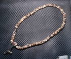 Tibetan Old Agate Abacus Shape Dzi Bead 108 Prayer Lama Necklace Strand Amulet R