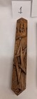 Hebrew Jewish Hand Wood Carved Mezuzah Judaica Judaica Israel Jerusalem  1 Only 