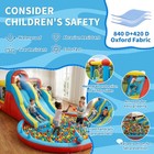 23ft Commercial Pvc Inflatable Bounce House Double Water Slides For Kids Outdoor