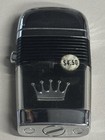 Vintage Slim Scripto Vu Crown Logo Black Band Lighter Unfired In Box  416