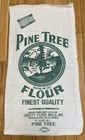 Vintage Unused Pine Tree Flour Sack Neat Green Graphics Nice