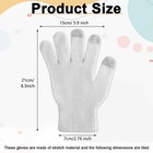 Satinior 60 Pairs Touchscreen Winter Gloves One Size  White Black Silver Wire